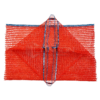 Red - HPDE Raschel Mesh Bag Single for Fruits