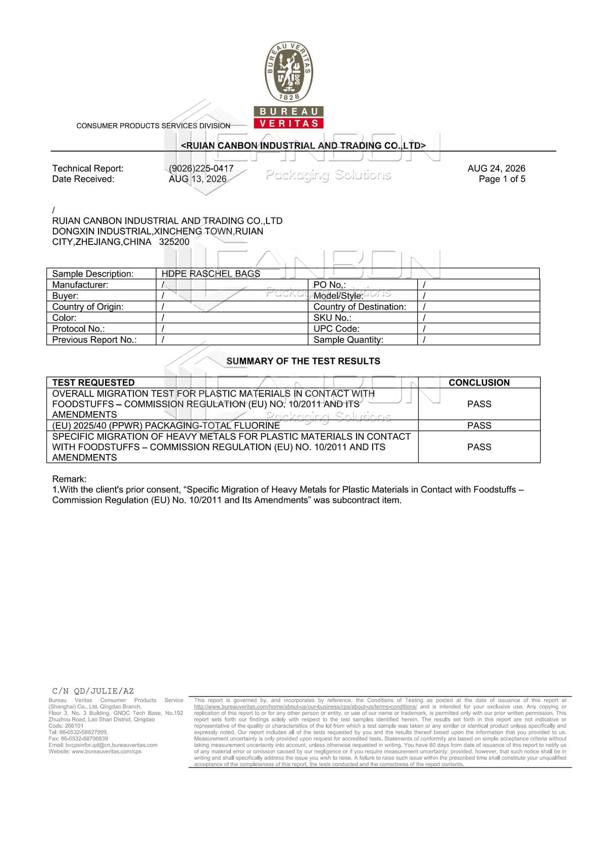 PPWR & Food Contact Compliance Test Report-HDPE Raschel bags printjpg_Page1