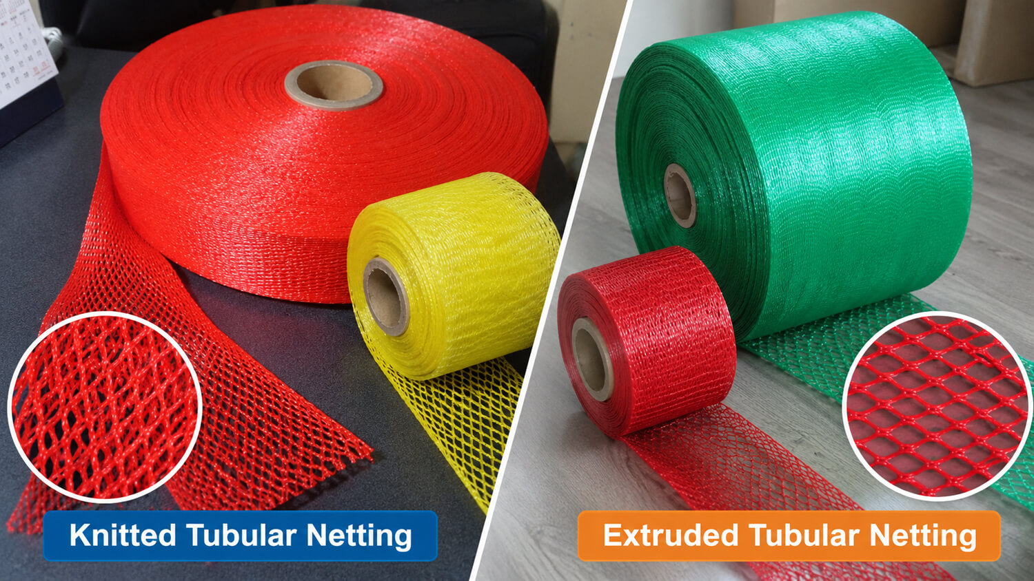 Knitted vs Extruded Tubular Netting